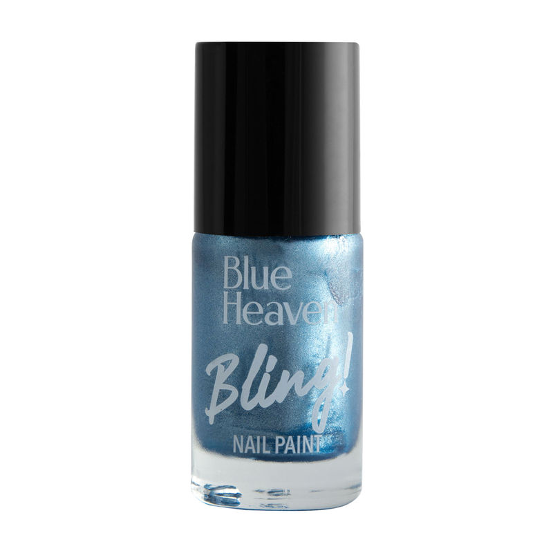 Blue Heaven Bling Nail Paint- Carolina Blue