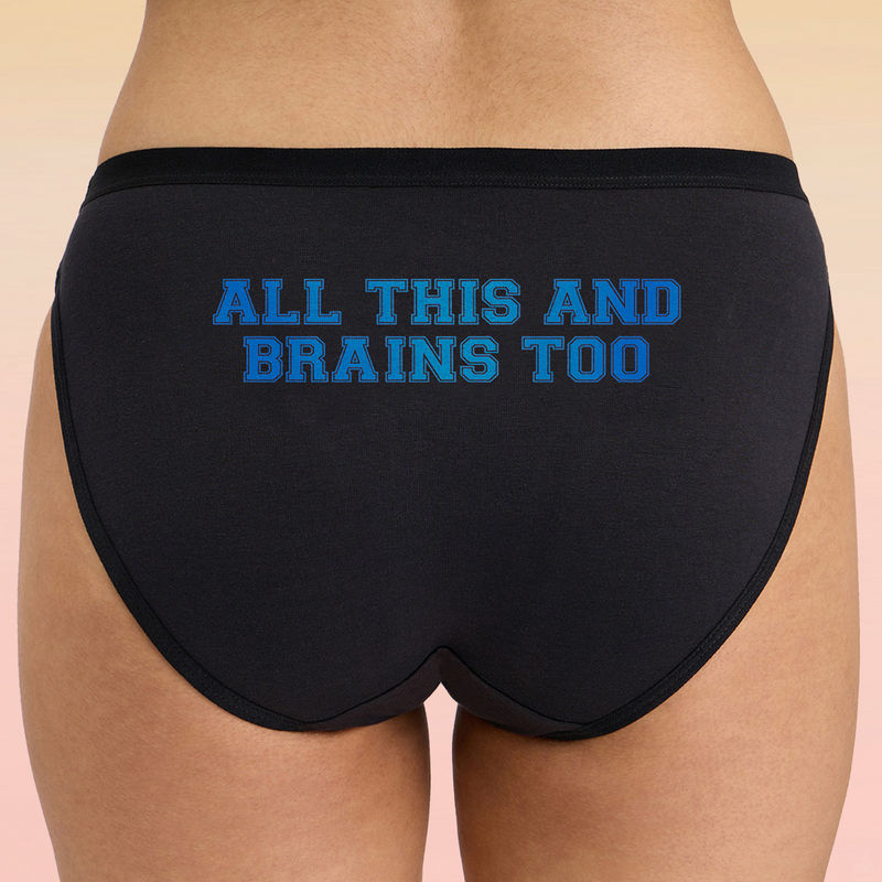 C.O.A.T Bikini Panty Pack of 1-All Brains Black LMP1002 (S)