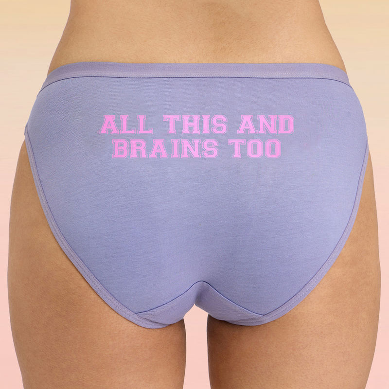 C.O.A.T Bikini Panty Pack of 1-All Brains Grey LMP1002 (M)