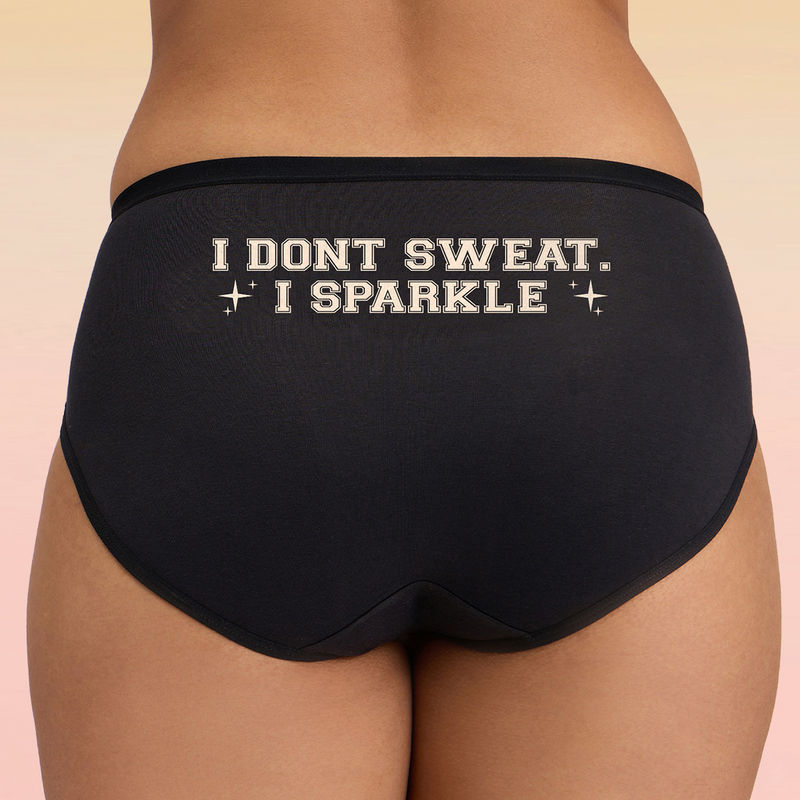 C.O.A.T Hipster-Panty Pack of 1-I Sparkle Black LMP1015 (2XL)