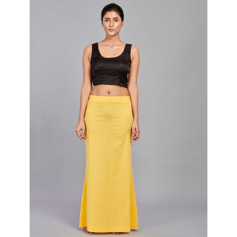 I AM BY DOLLYJAIN Cotton Lycra D'coat Yellow (S)