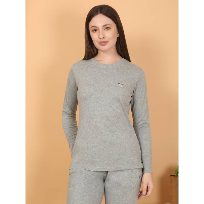 Sweet Dreams Women Grey Solid T-Shirt (S)