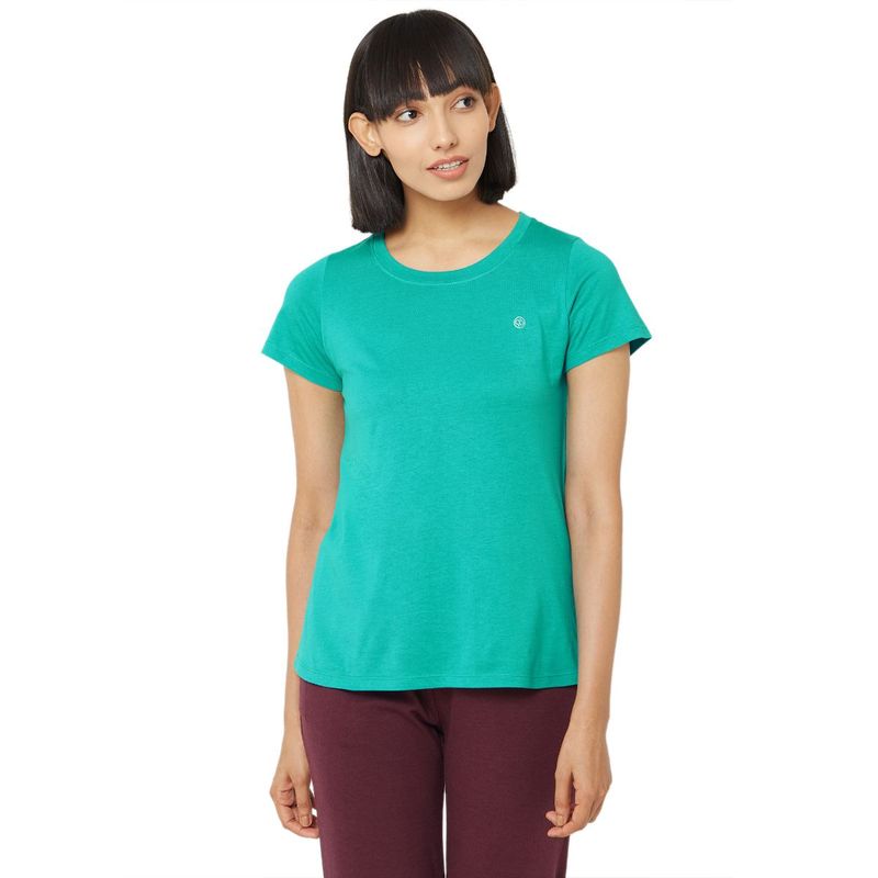 SOIE Women's Soft Cotton Modal Lounge T-Shirt - Green (S)