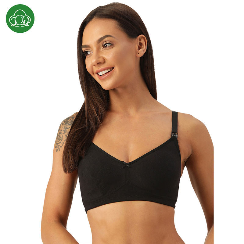 Inner Sense Organic Cotton Antimicrobial Soft Nursing Bra with