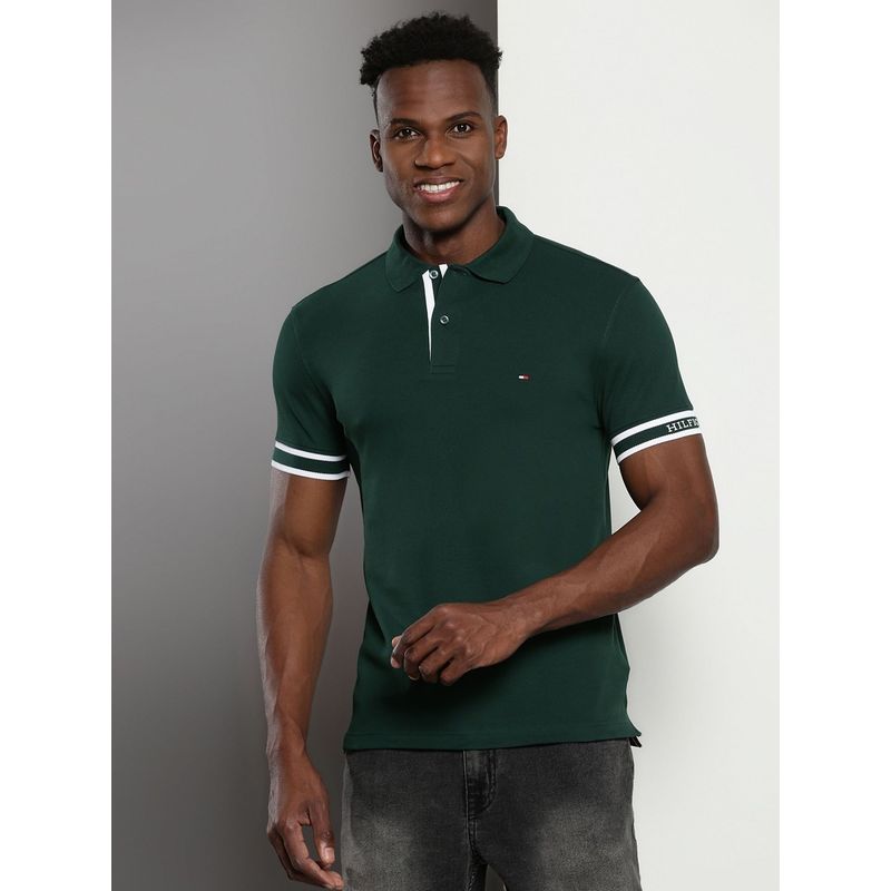 QUILTED TOMMY KELLY GREEN PULLOVER - XL