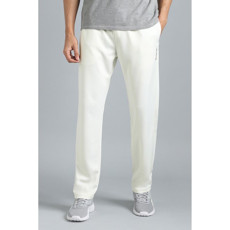 Reebok Men White Track Pant (L)