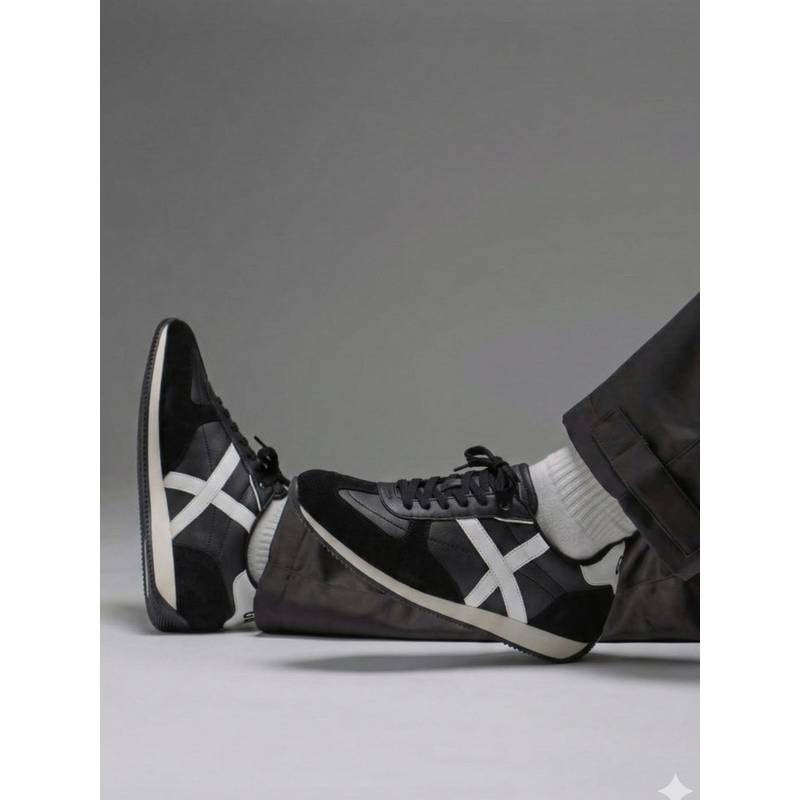 GAS Men Skyliner Black Sneakers (EURO 43)