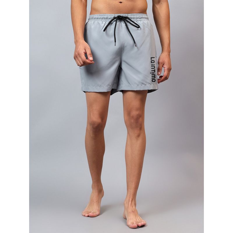 La Intimo Pacific Grey Swim Boxer Shorts (L)