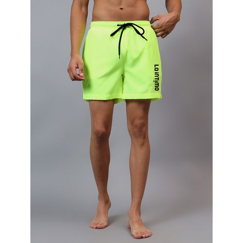 La Intimo Pacific Yellow Swim Boxer Shorts (S)