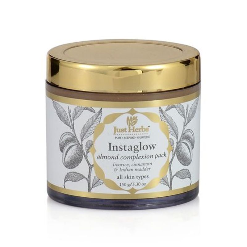 Buy Just Herbs Instaglow Almond Complexion Face Pack For Glowing Skin Online