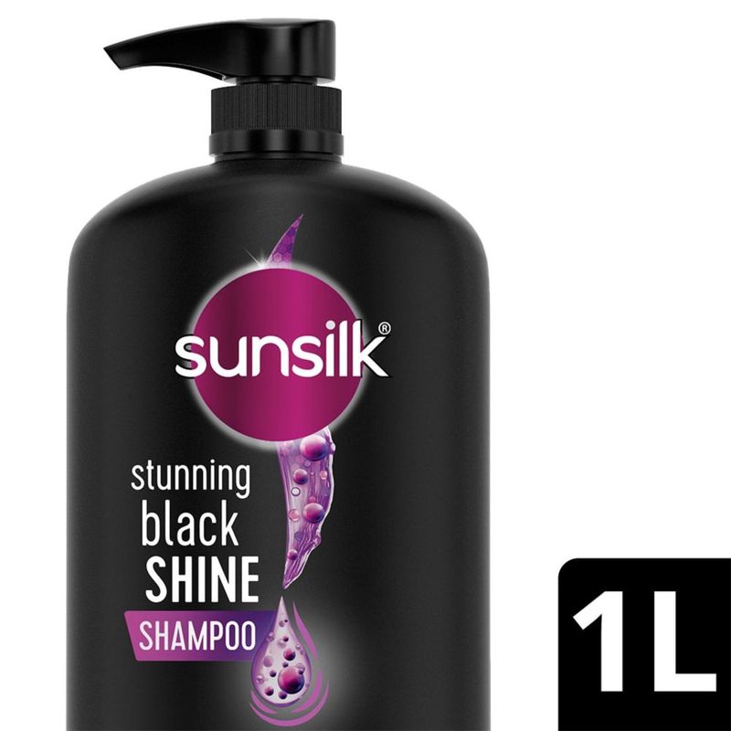 Sunsilk Stunning Black Shine Shampoo With Amla+Oil Pearl Protein & Vitamin E For Long Lasting Shine