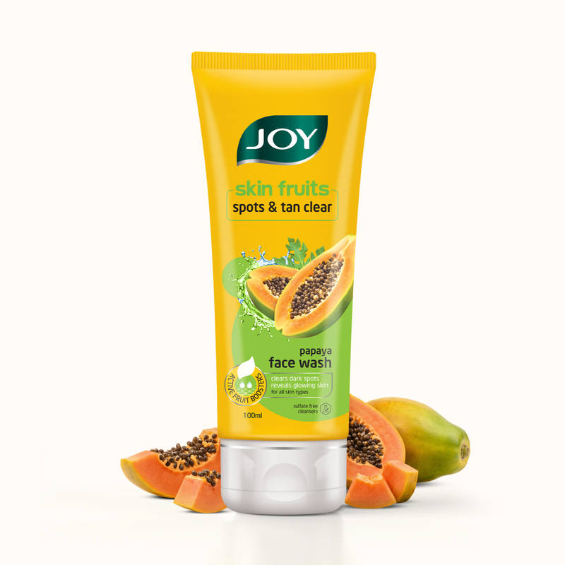 Joy De Tan Papaya Face Wash For Dark Spots, Tan & Dead Skin Removal