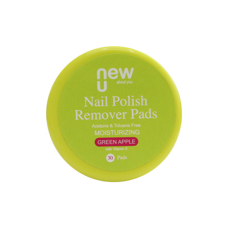 NewU Nail Polish Remover - Green Apple (30 Pads)