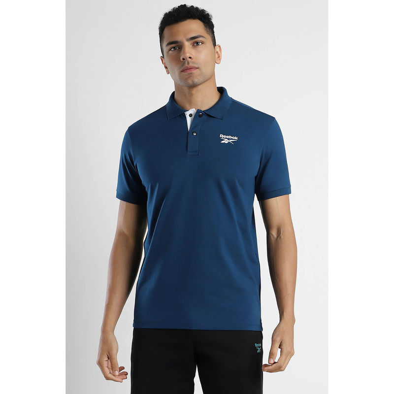 Reebok Men Blue Polo Shirt (S)