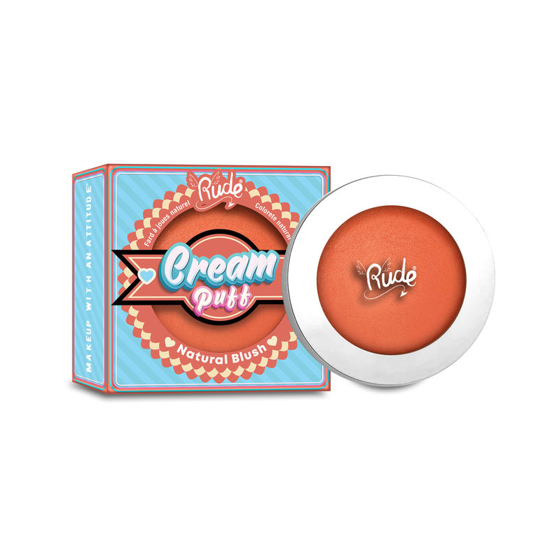 Rude Cosmetics Cream Puff Natural Blush - Creamsicle