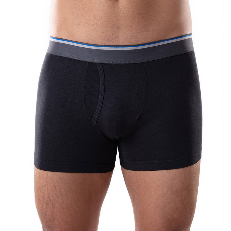 GLOOT Anti Odor Cotton Tencel Cooling Trunk-GLI005-Jet Black (XL)