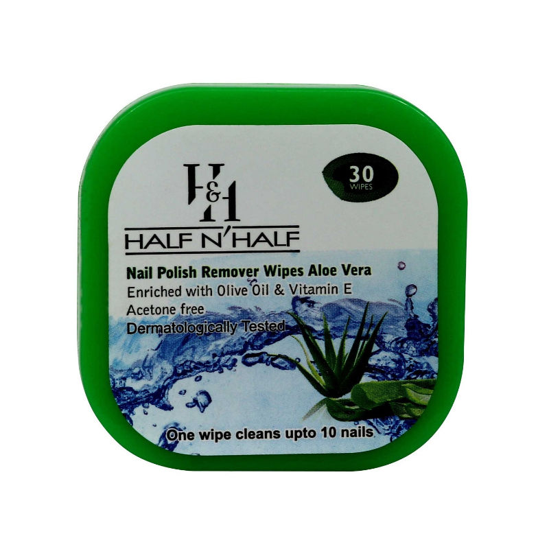 Half N Half Nail Polish Remover Wipes Aloe Vera Buy Half N Half Nail