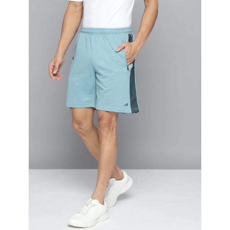 Alcis Men Blue Solid Running Shorts (L)