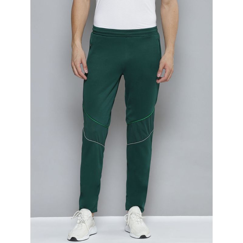 Alcis Men Green Solid Slim Fit Running Sweatpants (L)