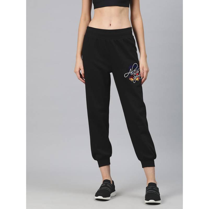 Alcis Women Embroidered Sports Joggers (L)