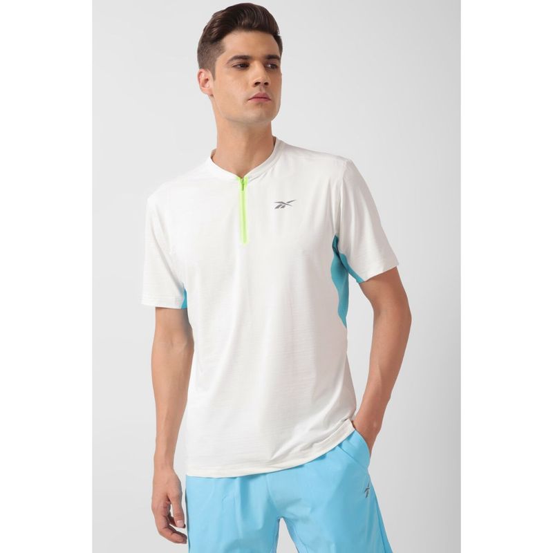 Reebok Men Tennis Polo-Bomber Collar T-Shirt (XS)