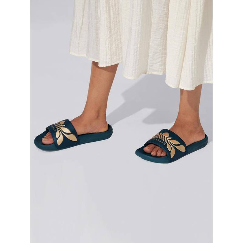 Neeman's Breather Mediterranea Solid Slides (UK 4)