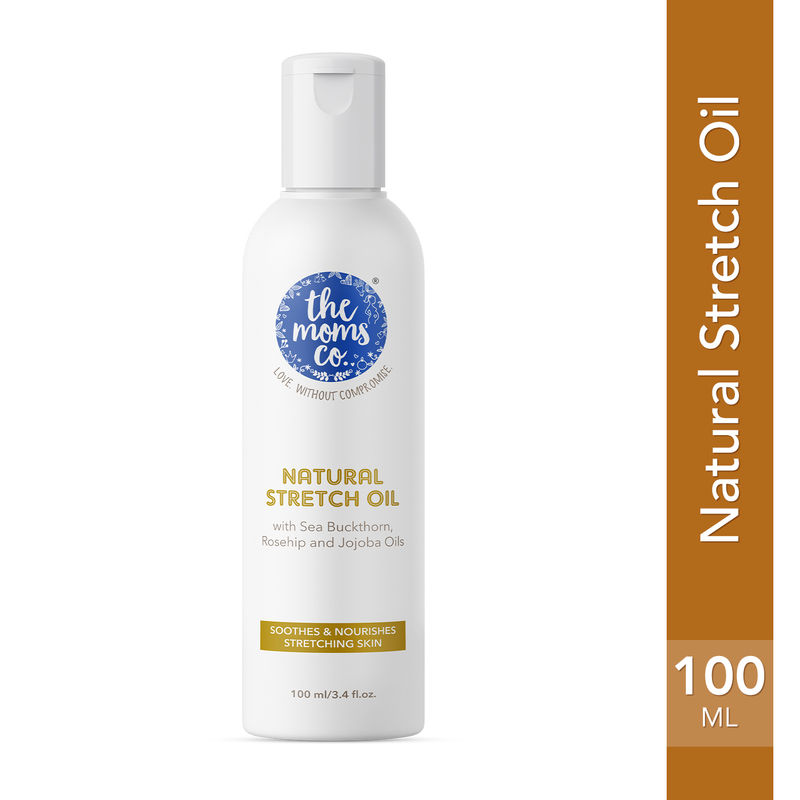 The Moms Co Natural Stretch Oil for Stretch Marks With Vitamin E & Coconut Oil