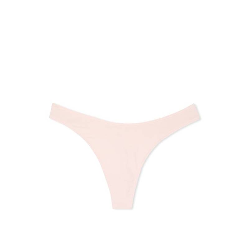 Victoria's Secret Stretch Cotton Scoop High-Leg Thong Panty - Pink (XL)