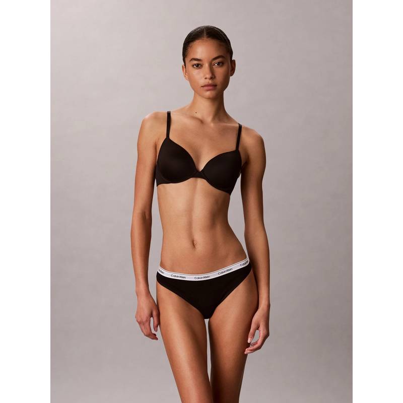 Calvin Klein Black Solid Mid Rise Bikini-Brief (L)