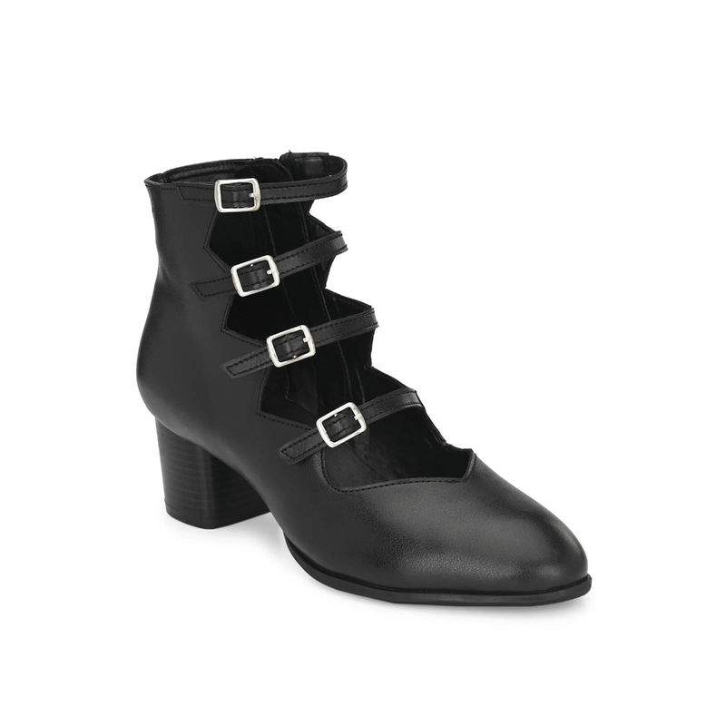 Delize Womens Black Mid Heel Boots: Buy Delize Womens Black Mid Heel ...