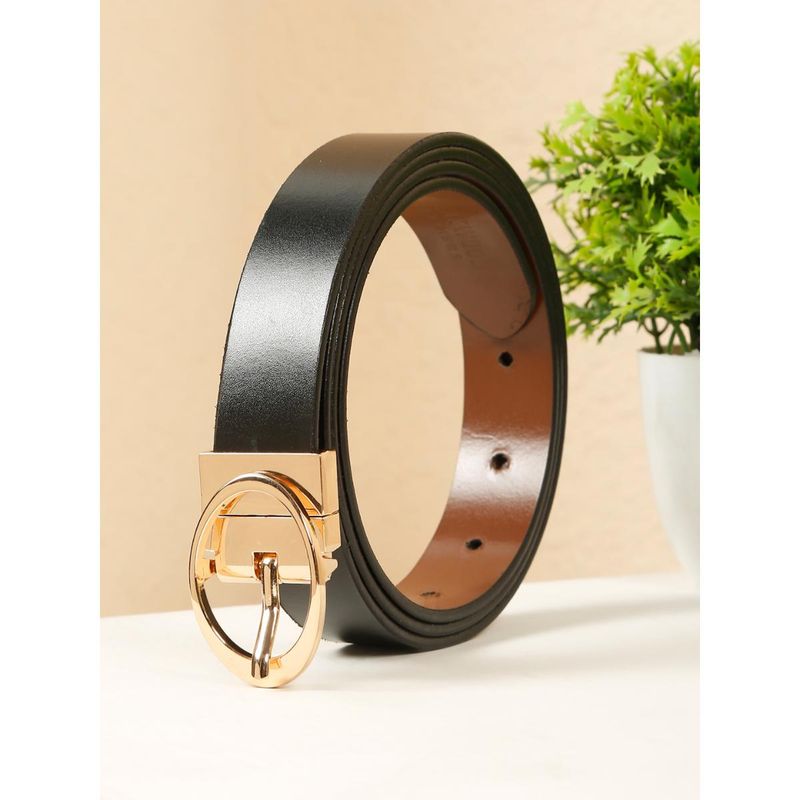 Teakwood Womens Dual Color Wear Reversible Leather Belt (28)