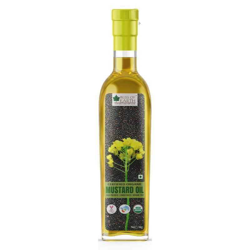 Bliss Of Earth Certified Organic Mustard Oil