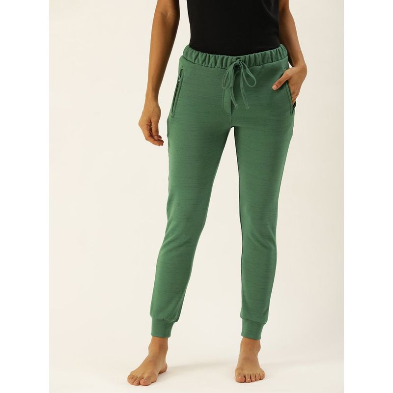Clt.s Women Green Slim Fit Joggers (M)