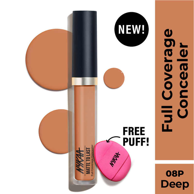 Nykaa Matte To Last Full Coverage Liquid Concealer - 08Y Tan