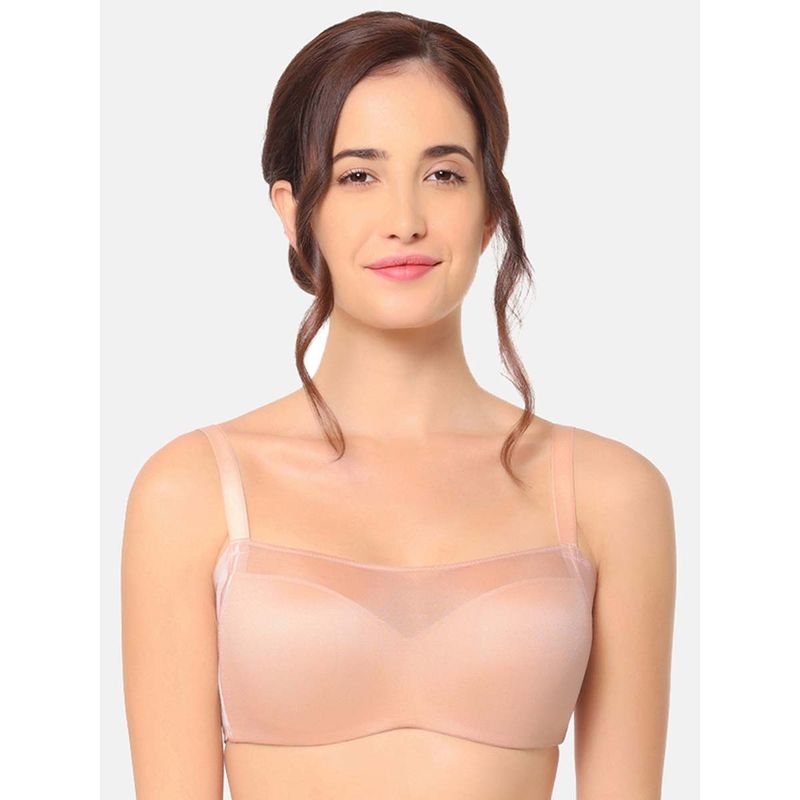 Wacoal Contour Padded Wired Full Coverage Mesh Fashion Bra - Beige (38C)