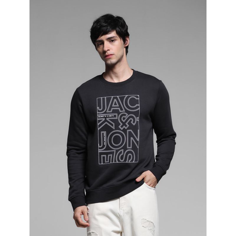 Jack & Jones Black Regular Fit Sweatshirt (S)