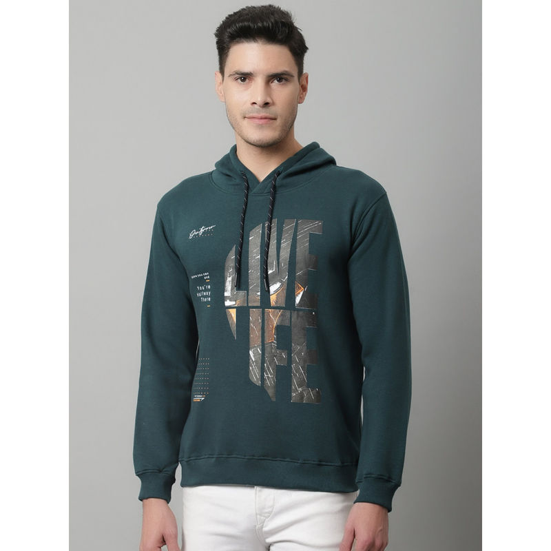 Cantabil Men Teal Sweatshirt (L)