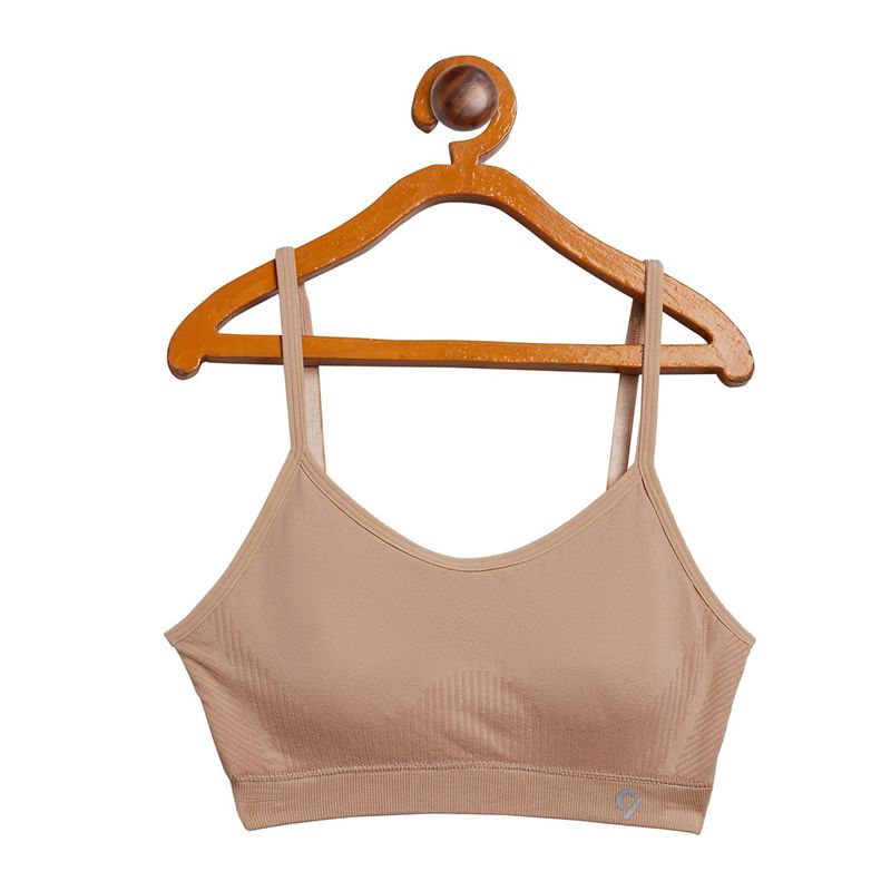 Buy C9 Airwear Full Coverage Wire-Free Sports Bra in Nude Color online