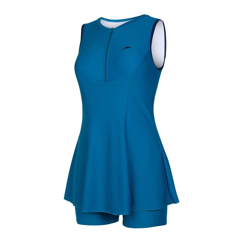 Buy Speedo Closedback Swimdress - Blue Online