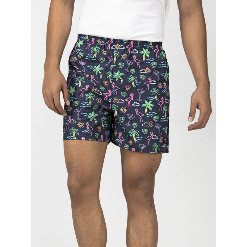 Whats Down Nautical Boxers - Blue (S)
