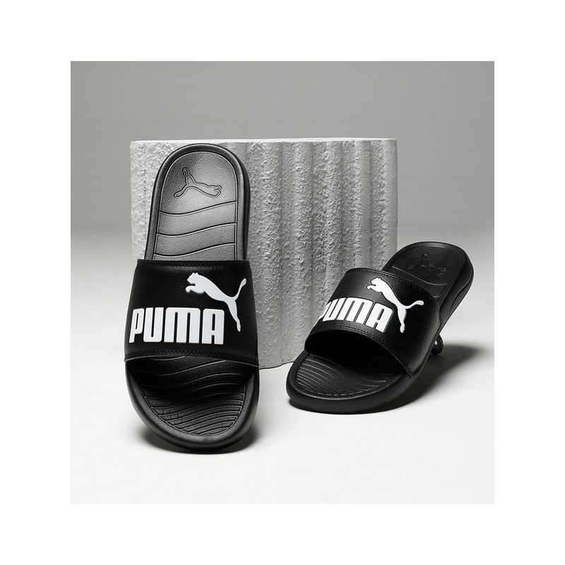 Puma Popcat 20 Mens Black Sliders (UK 9)