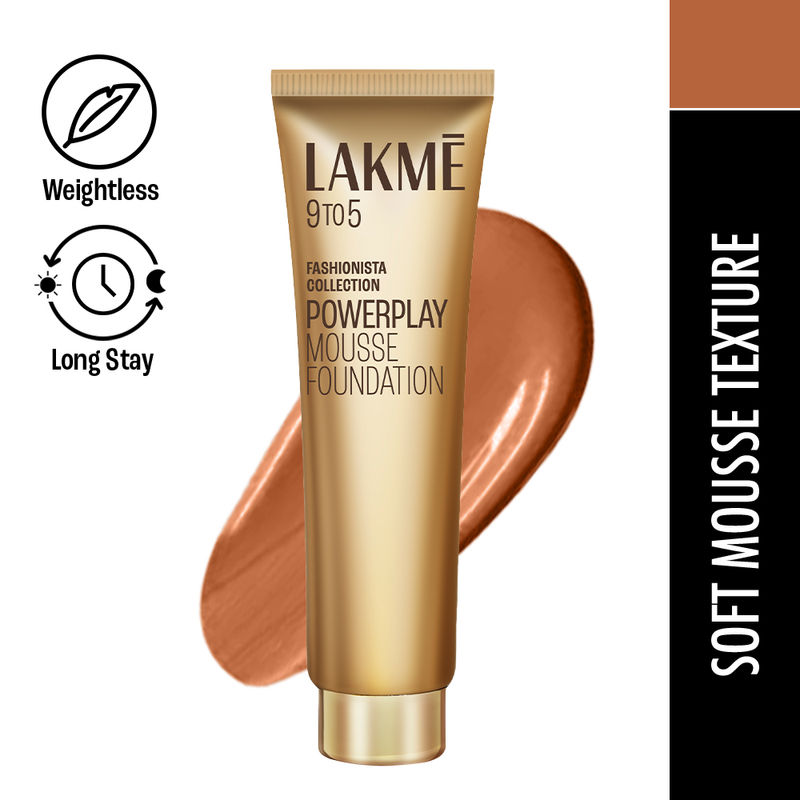 Lakme 9 to 5 Weightless Mousse Foundation - Beige Caramel