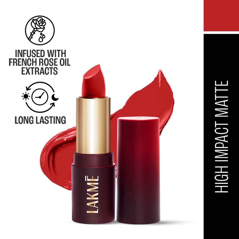 Lakme Cushion Matte Lipstick - Red Blaze