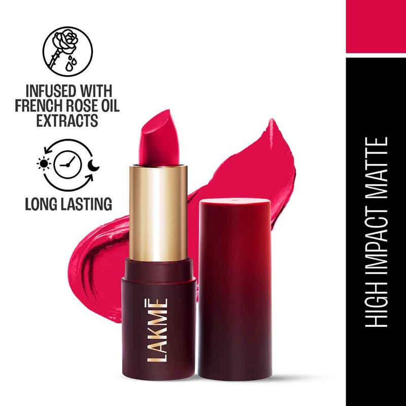 Lakme Cushion Matte Lipstick - Pink Ruby