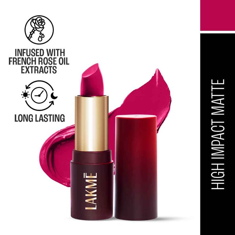 Lakme Cushion Matte Lipstick - Pink Petal