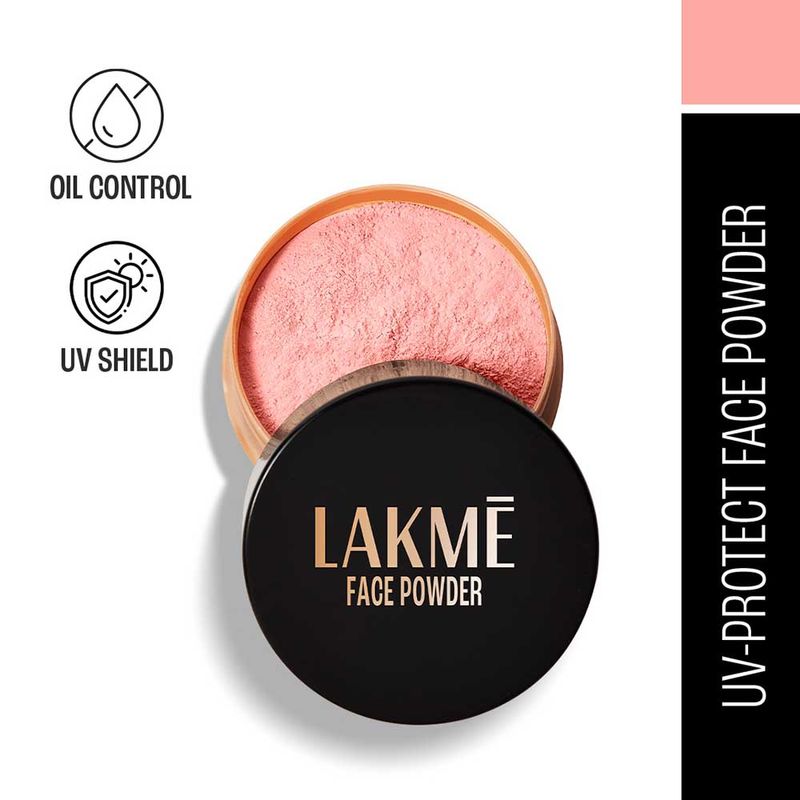 Lakme Rose Loose Face Powder with Sunscreen Setting Powder - Warm Pink