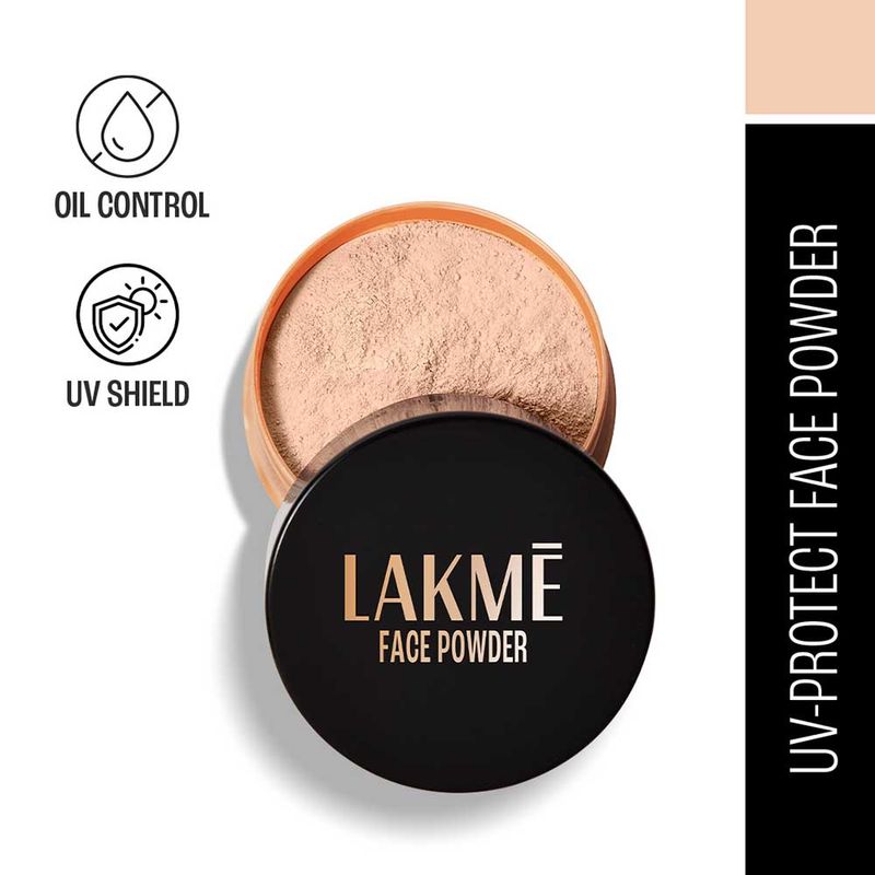 Lakme Rose Loose Face Powder with Sunscreen Setting Powder - 01 Soft Pink