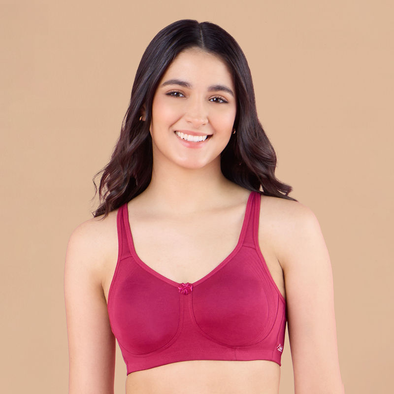 Nykd By Nykaa Encircled with love Cotton Shape & Support Non Padded Non Wired NYB169 Berry (32D)