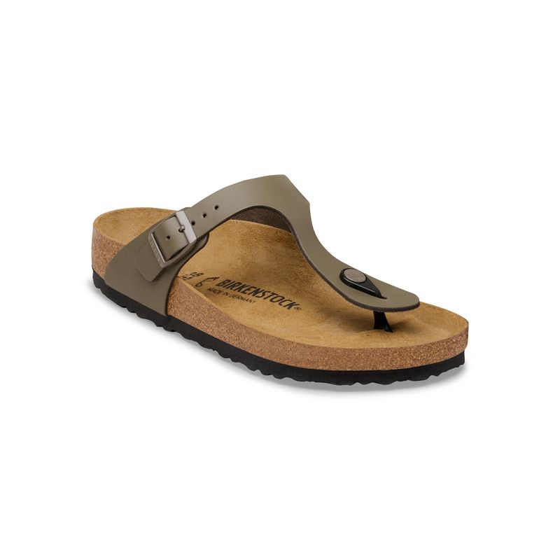 Birkenstock Gizeh Unisex Grey Natural Leather Sandals (EURO 40)