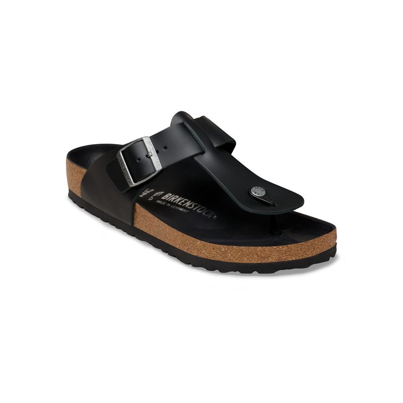 Birkenstock Safaga Men Black Natural Leather Sandals (EURO 40)
